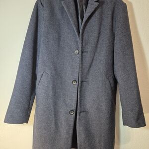 Old Navy Men's Charcoal Trench Coat